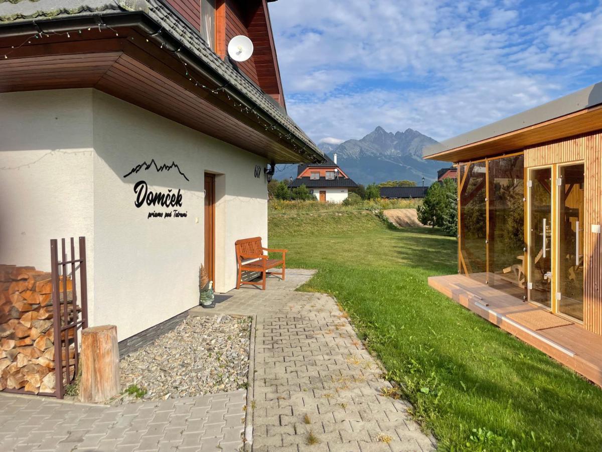 Domcek & Sauna Garden Stará Lesná Exterior foto